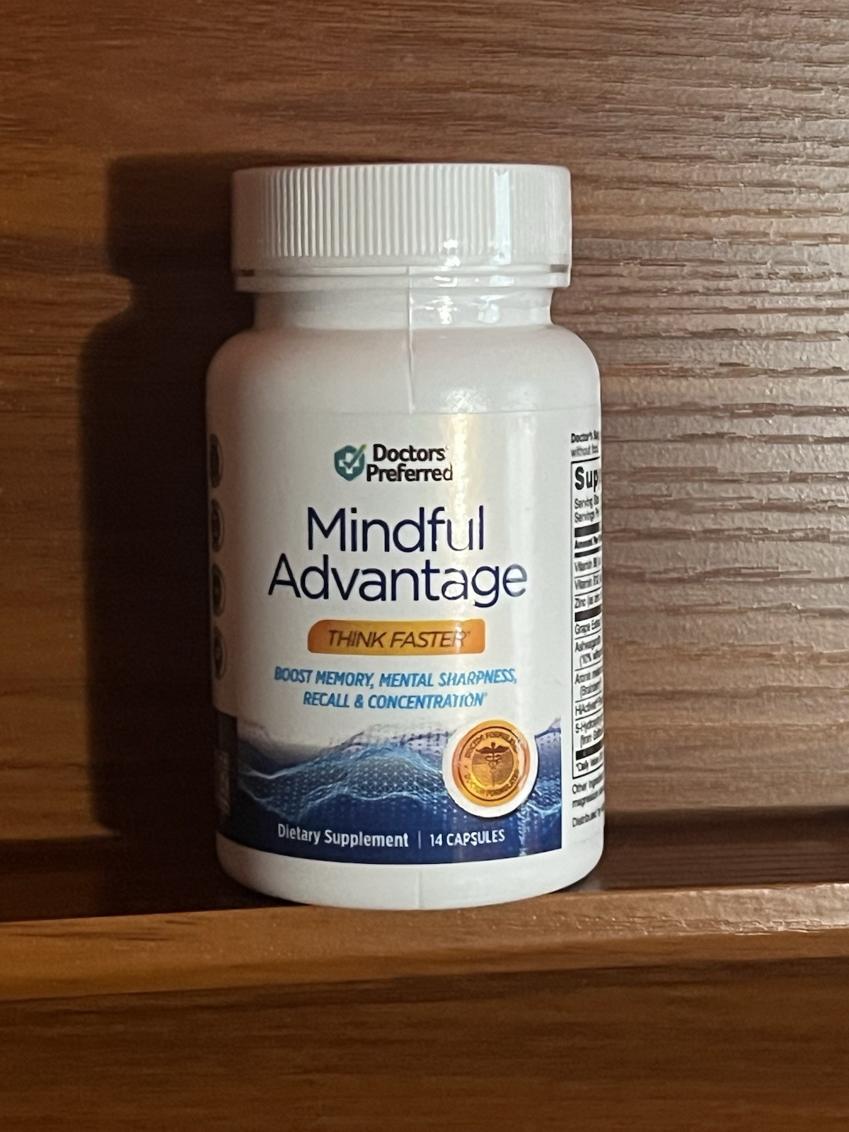 Doctors’ Preferred Mindful Advantage Brain Supplement for Memory and Focus