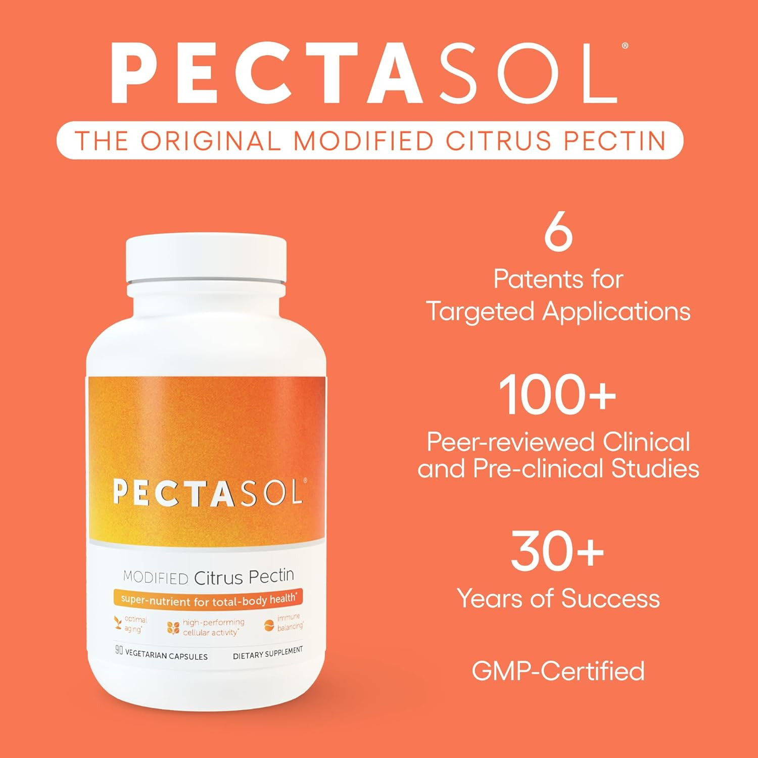 Pectasol Modified Citrus Pectin – 150G Powder – Total-Body Health Supplement to
