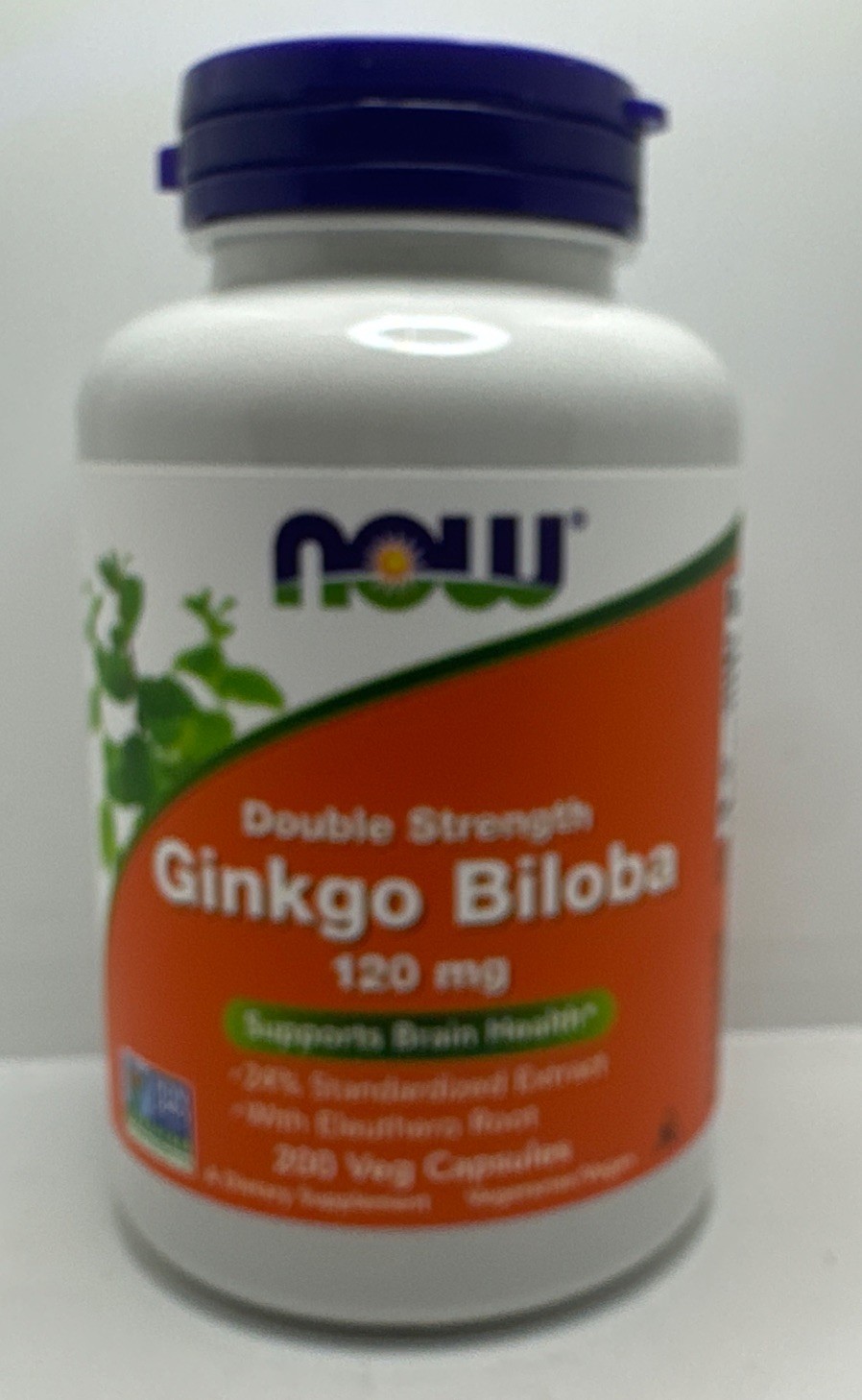 Now Double Strength Ginkgo Blobs 120 MG 200 Veg Capsules Exp 06/2029-New-US