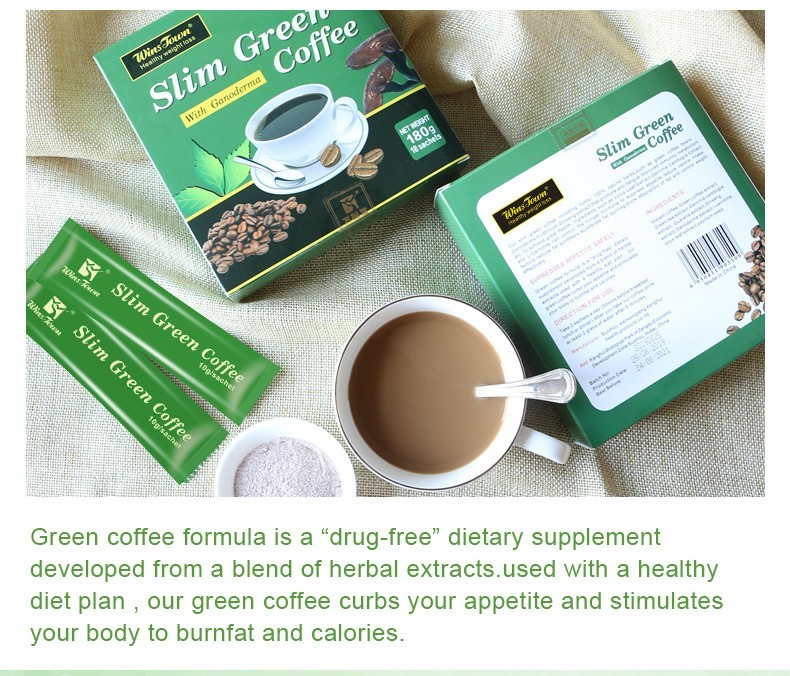 SLIM Green Coffee Ganoderma WEIGHT LOSS Control Detox Tea – USA Seller (2 Pack)