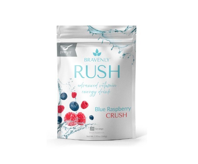 Blue Raspberry Crush RUSH – Supercharged Vitamin Energy Drink Mix | 28 Servings