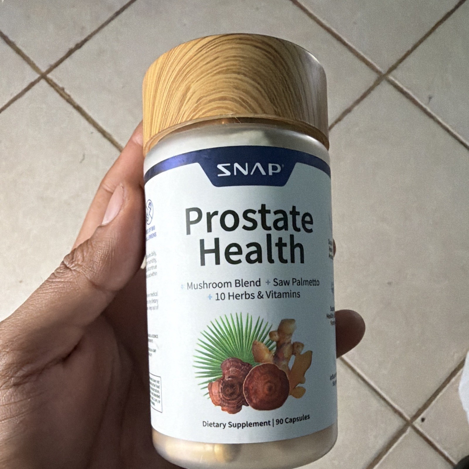 SNAP Prostate Health & Urinary Support Vegan Capsules 90 Ct Saw Palmetto