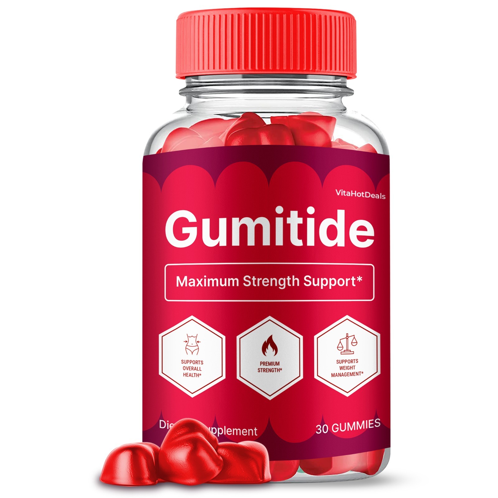 Gumitide ACV Gummies, Max Strength , Gumitide All natural Supplement (1 pack)