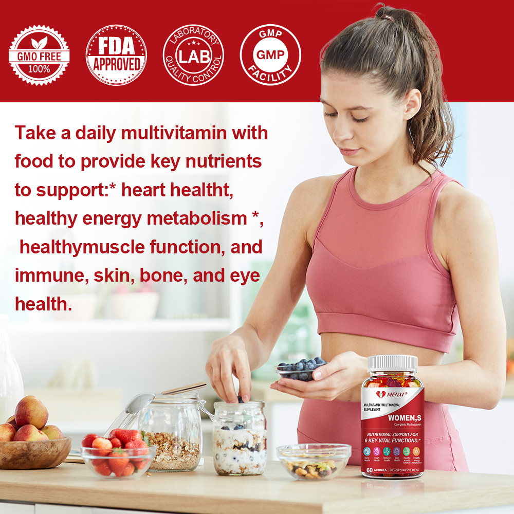 Multivitamin Gummies -Nature’s Daily Gummy Multivitamins for Adults, Women 60pcs