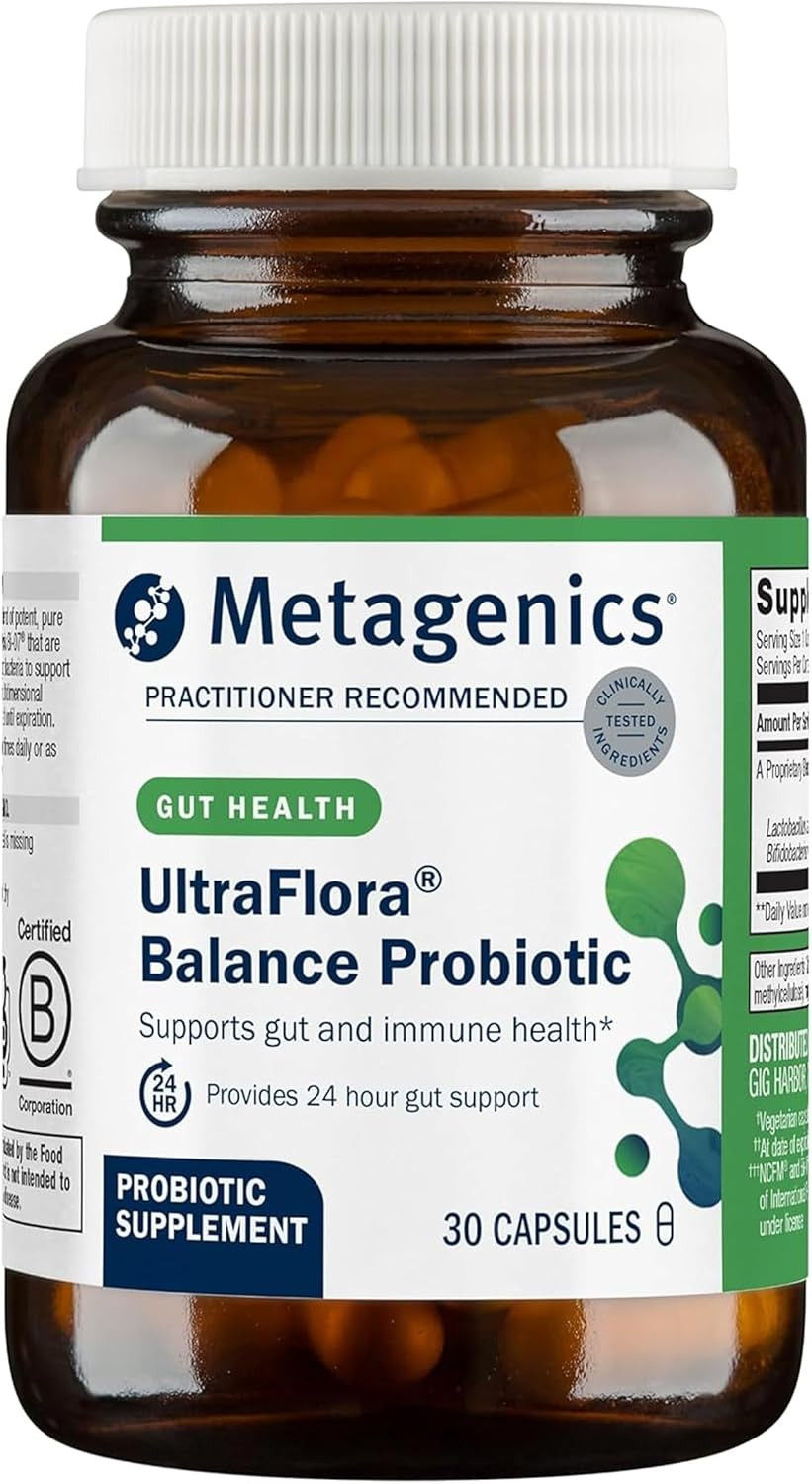Metagenics Ultraflora Balance Probiotic – Shelf-Stable Daily Gut Health Suppleme