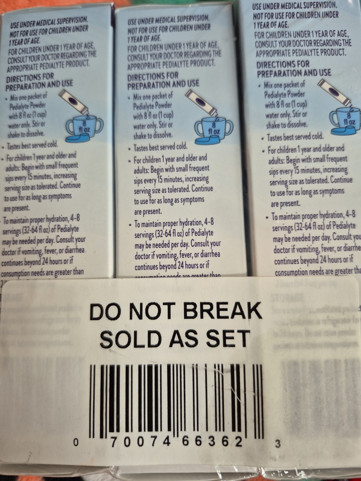 Pedialyte Electrolyte Powder Packets Variety Pack 8 ct.-3 boxes Sept 1 2026