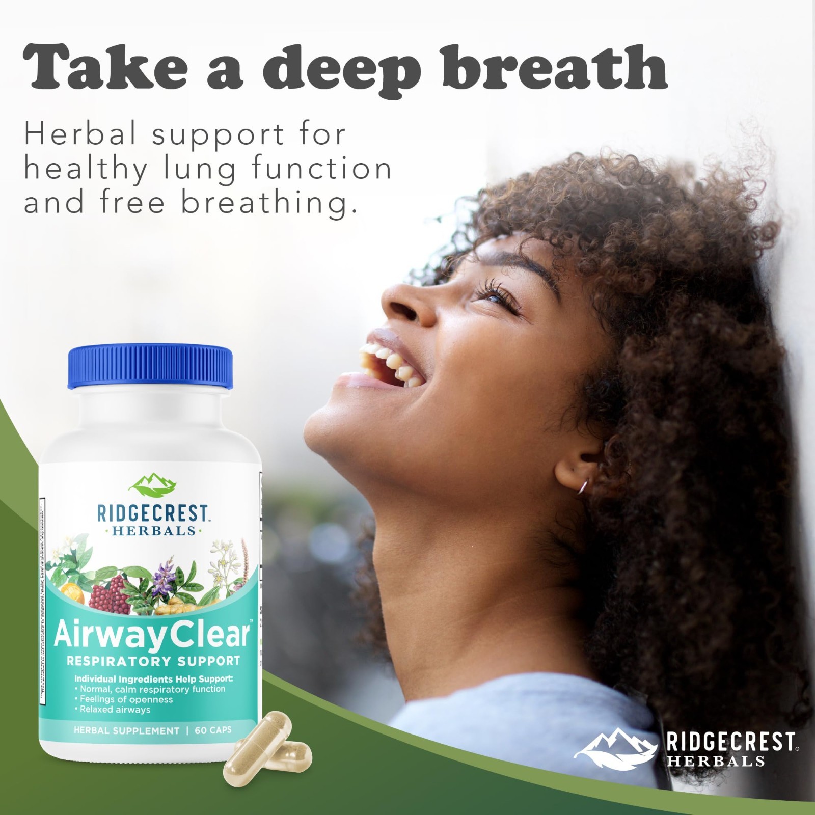 AirwayClear Lung Health Supplements – Schisandra, Cassia & Ginger – Vegan, Glute