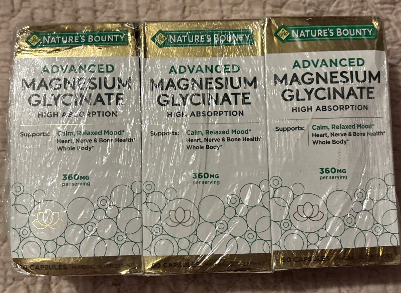 3 – Nature’s Bounty Advanced Magnesium Glycinate High Absorption 90CT – 4/2028