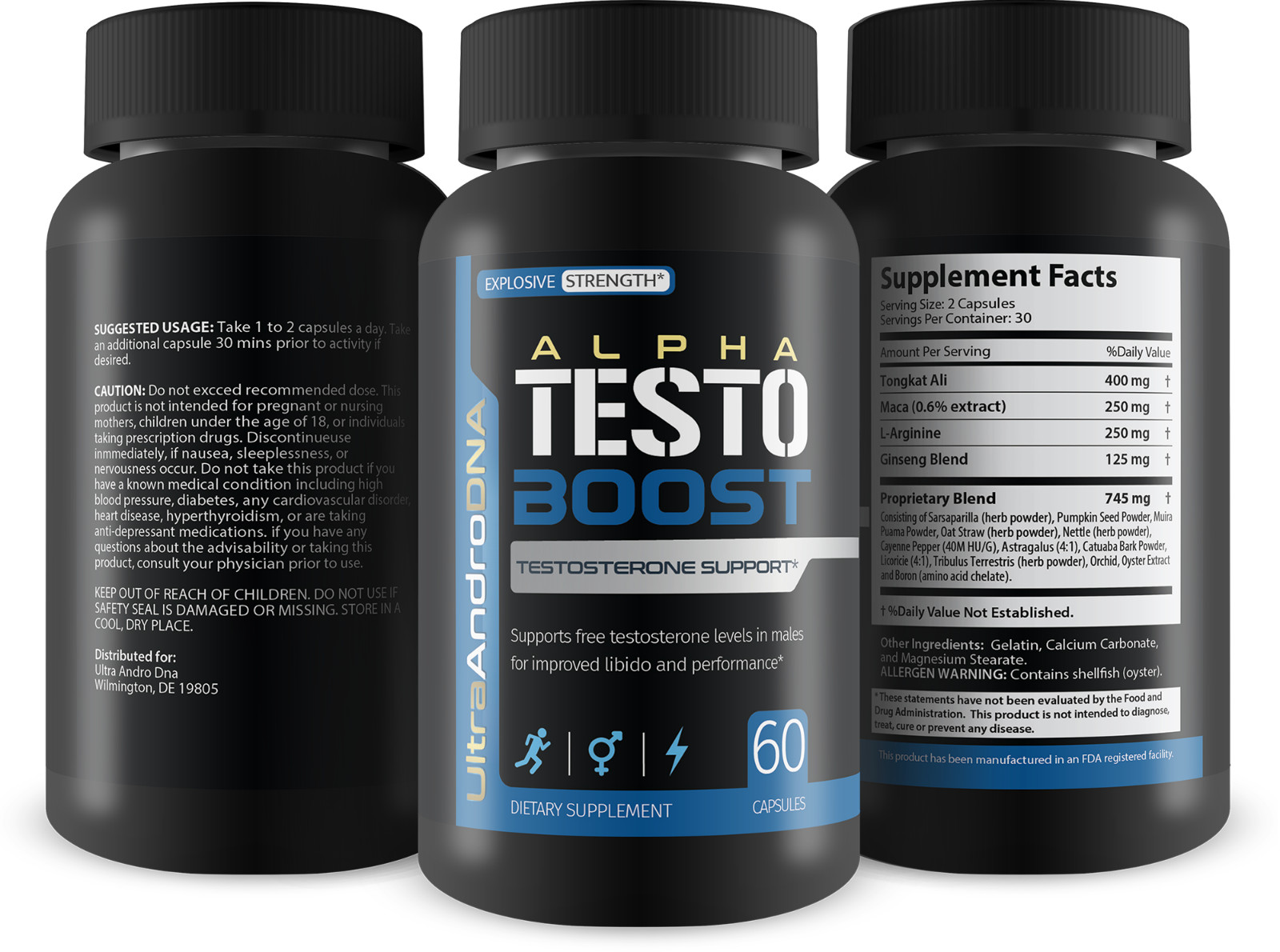 Alpha Testo Boost – Our Best Natural Test Booster for Men – Circulation Support