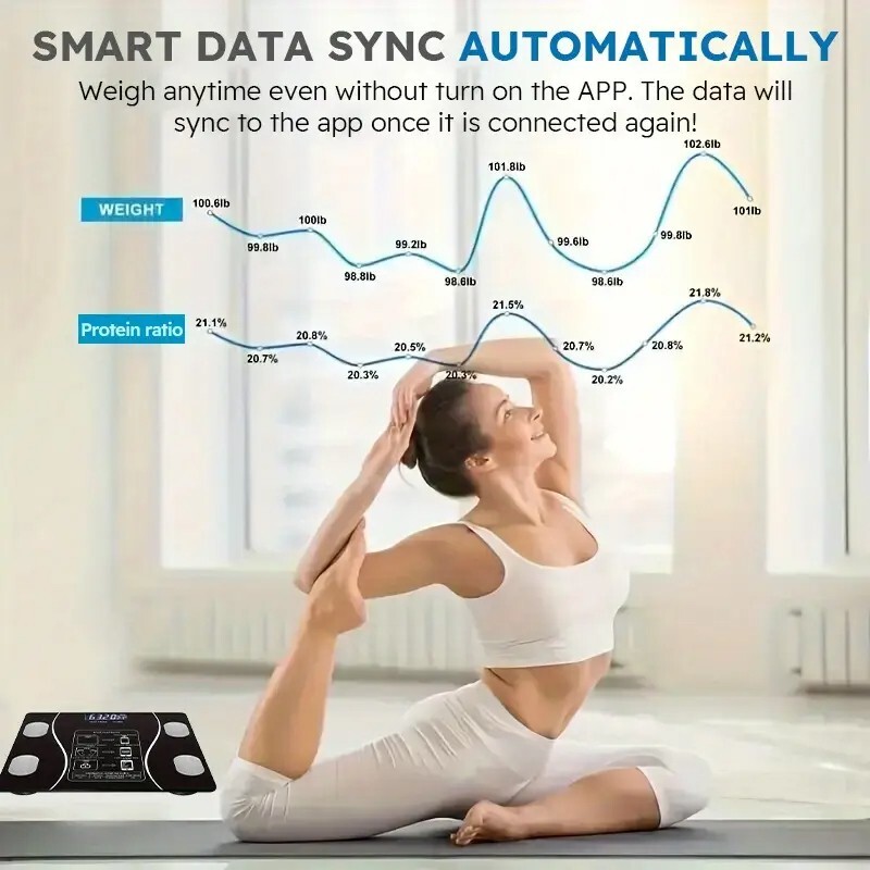 Digital body weight bathroom scale with step-on technology, 400 pounds