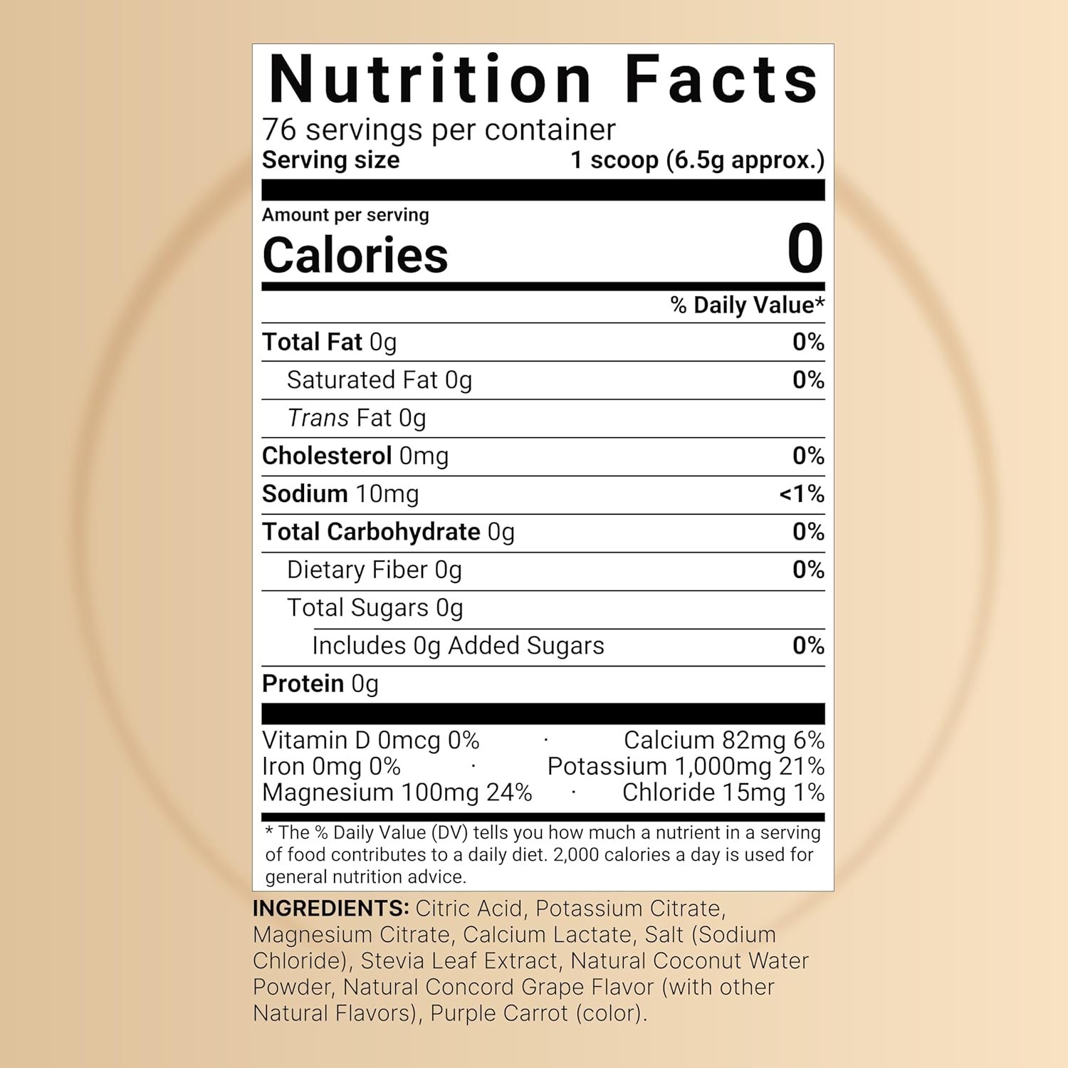 NatureBell Electrolytes Powder No Sugar, 500g (76 Servings) | Keto Fast Hydratio