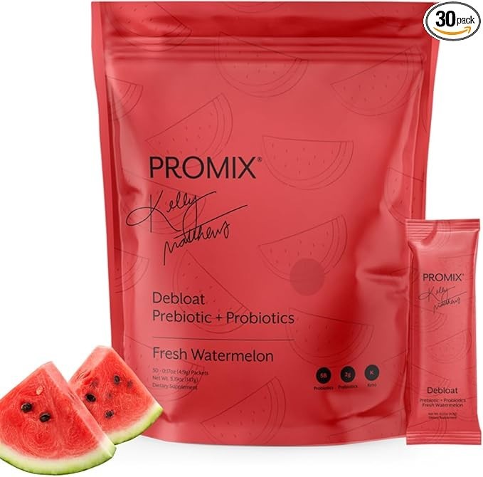 Promix Debloat Prebiotic + Probiotics Fresh Watermelon Gut Health 30 Pack