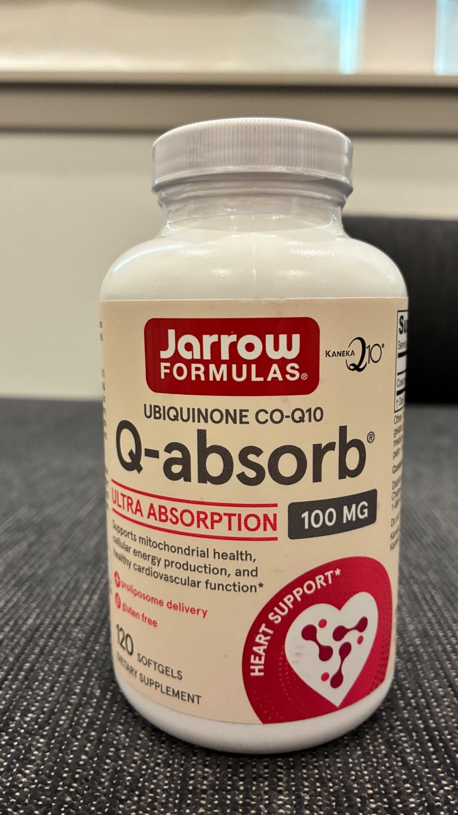 Jarrow Formulas Ubiquinone CO-Q10 Q-absorb 100mg 120 Softgels – 10 available