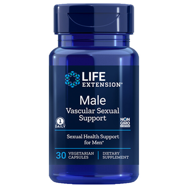 Life Extension Male Vascular Sexual Support – 30 Veg Caps kaempferia parviflora