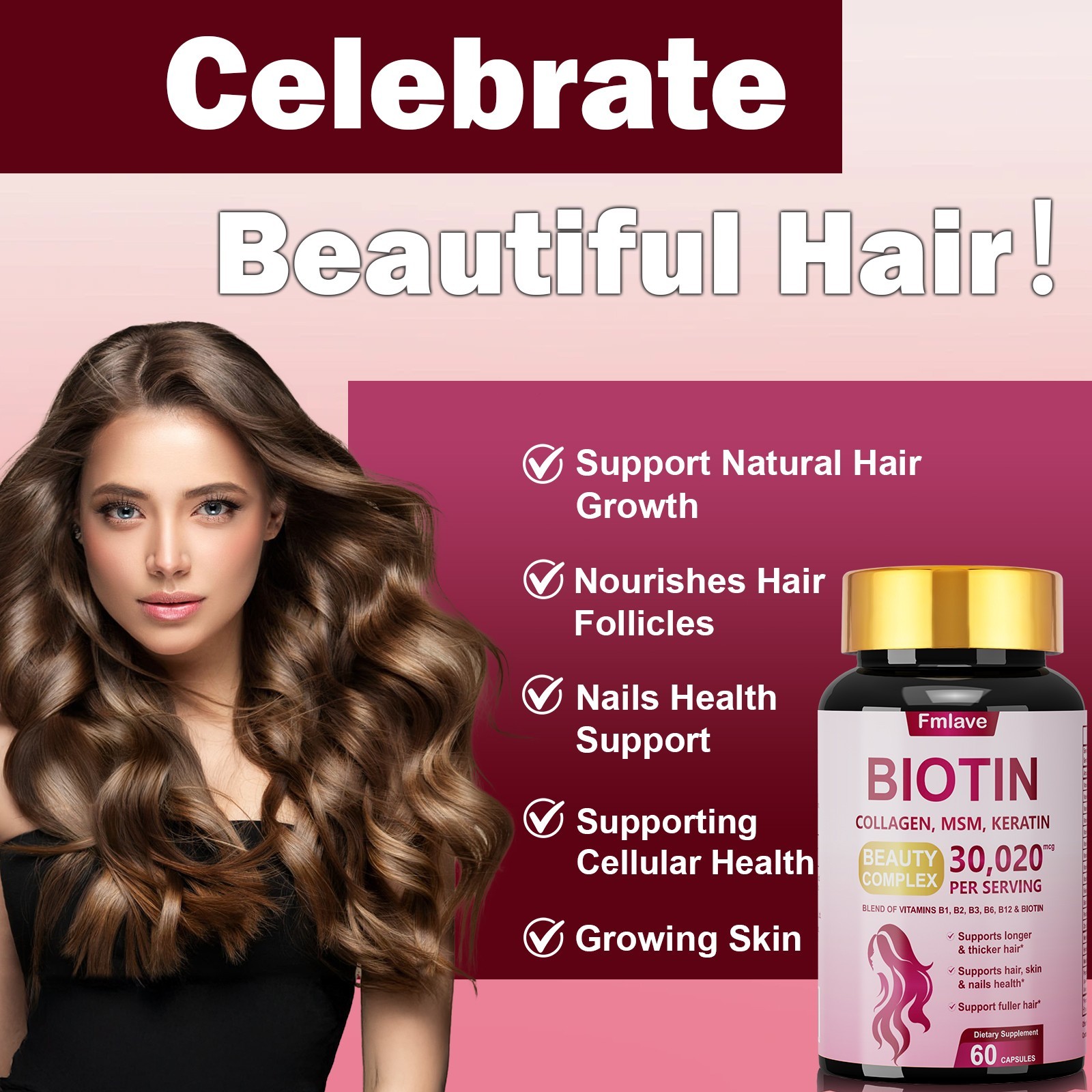 2x Biotin 30,020mcg High Potency 120 Tablets Hair Skin & Nails Vitamin B Complex