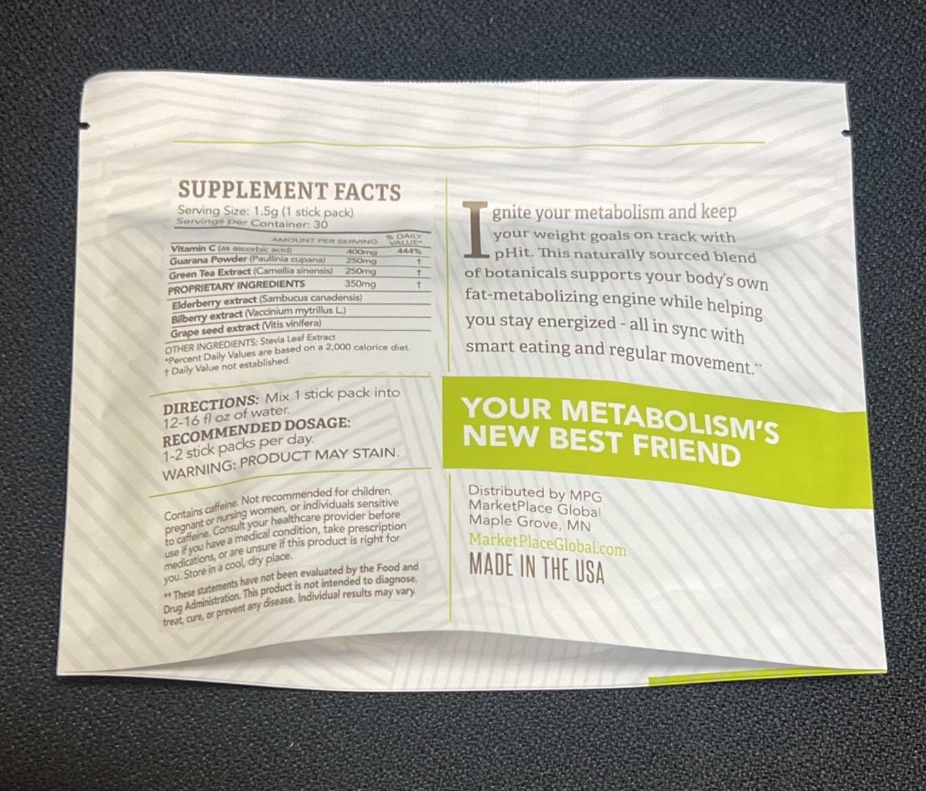 Marketplace Global pHit Berry Burst 30 Snap Packs – New / Sealed! Exp 5/2027