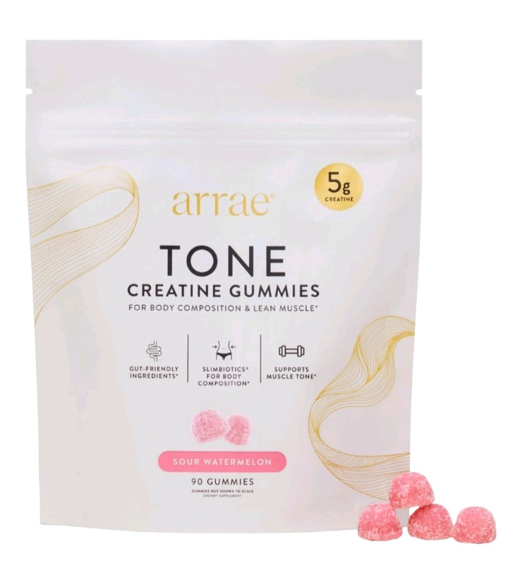 Arrae Tone Gummies – Creatine Monohydrate 5g for Women – Support Lean Muscle,…