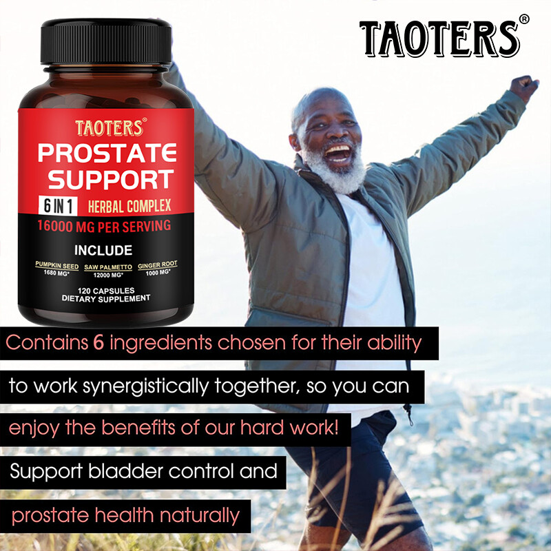 Prostate Support-Saw Palmetto-Reduce Frequent Urination,120 Capsules