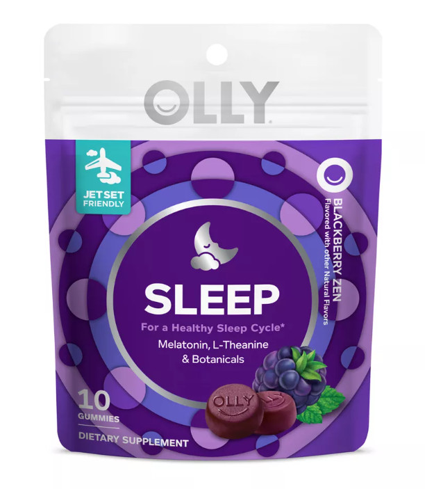 4 X OLLY 3mg Melatonin Sleep Gummies – Blackberry Zen. 10 gummies