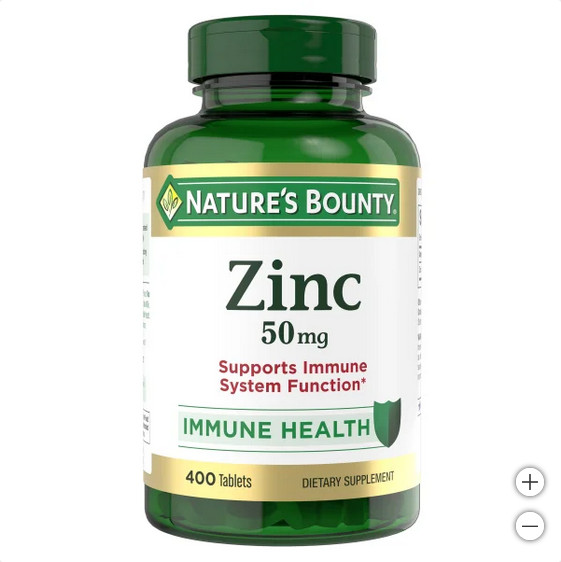Nature’s Bounty Zinc 50 mg 400 Tablet Support Immume System EXP 05/2026