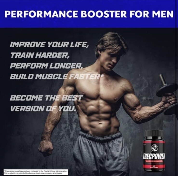 8/26 Erecpower for Men Advanced All Natural Formula Male Erectile Stamina Pills