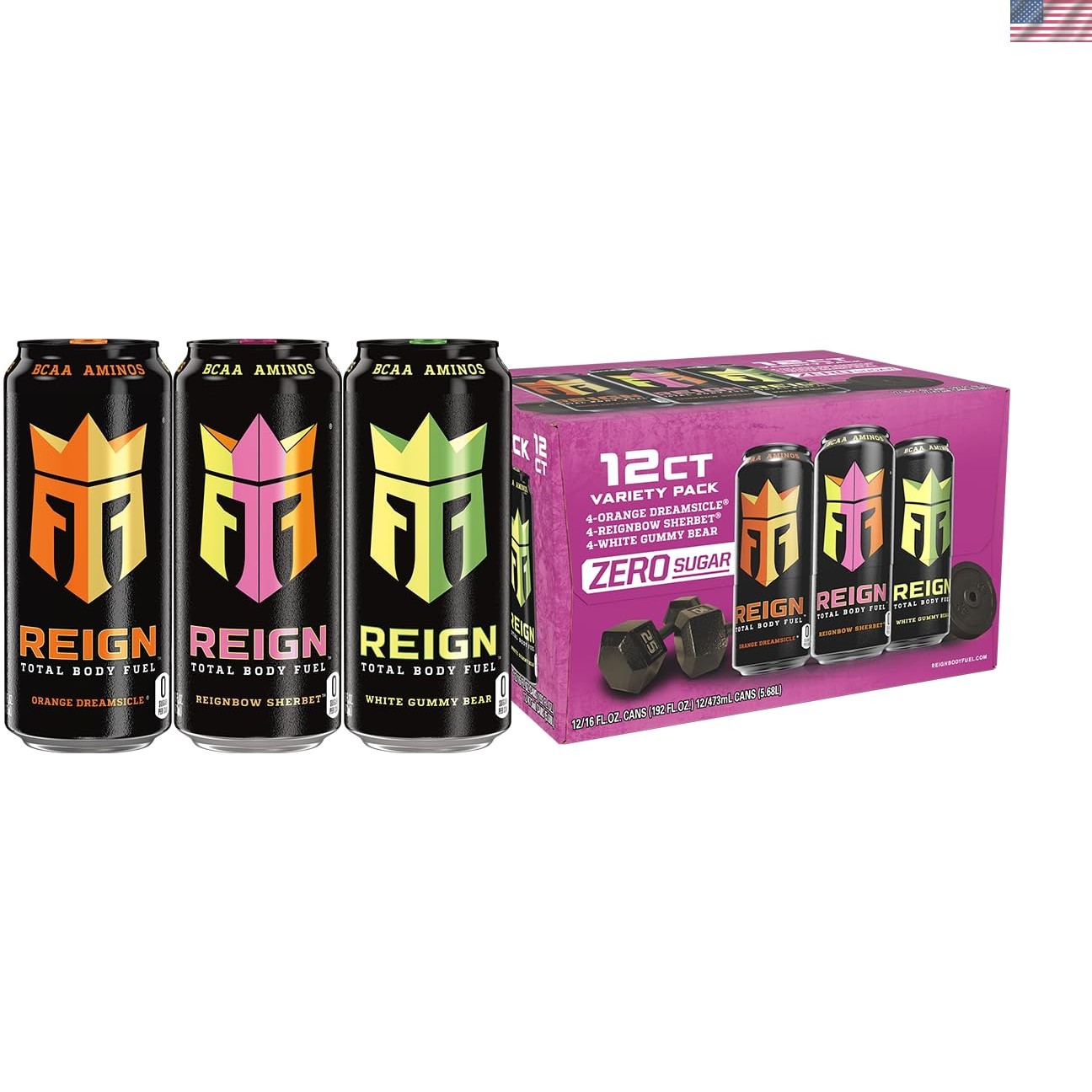 Fitness & Performance Drink Variety: 12 Cans of Sugar-Free Refreshments