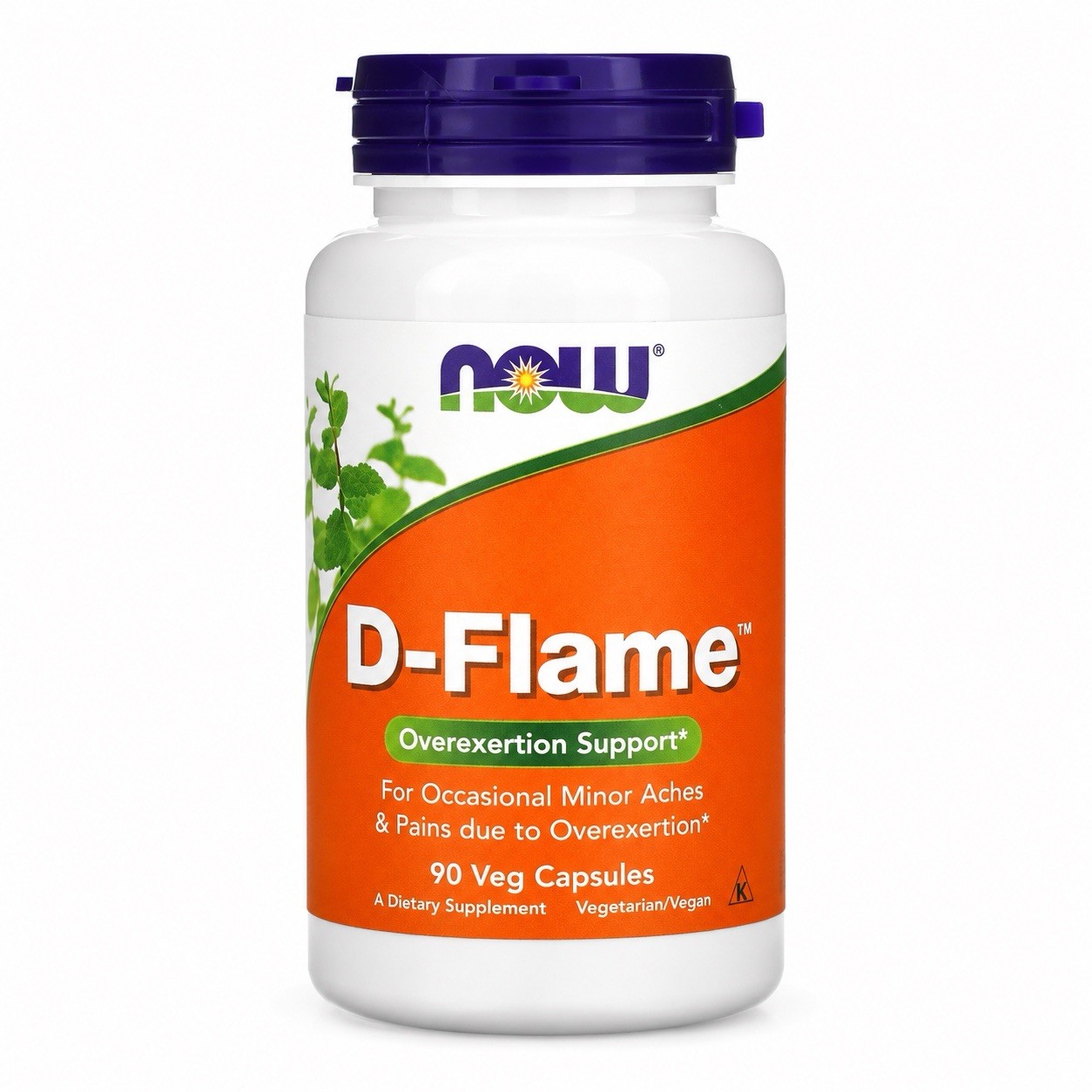 Now Foods D-Flame 90 Veg Capsules Overexertion Support Herbal Vegetarian Vegan