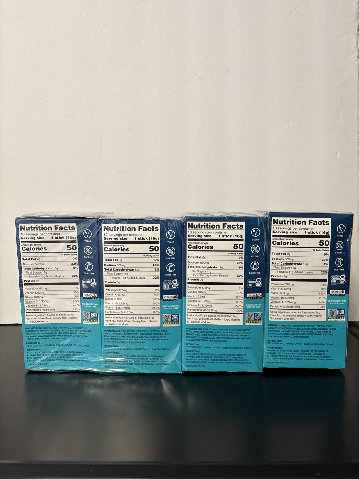 4 Boxes Liquid I.V. Hydration Multiplier – Passion Fruit | Electrolyte Powder