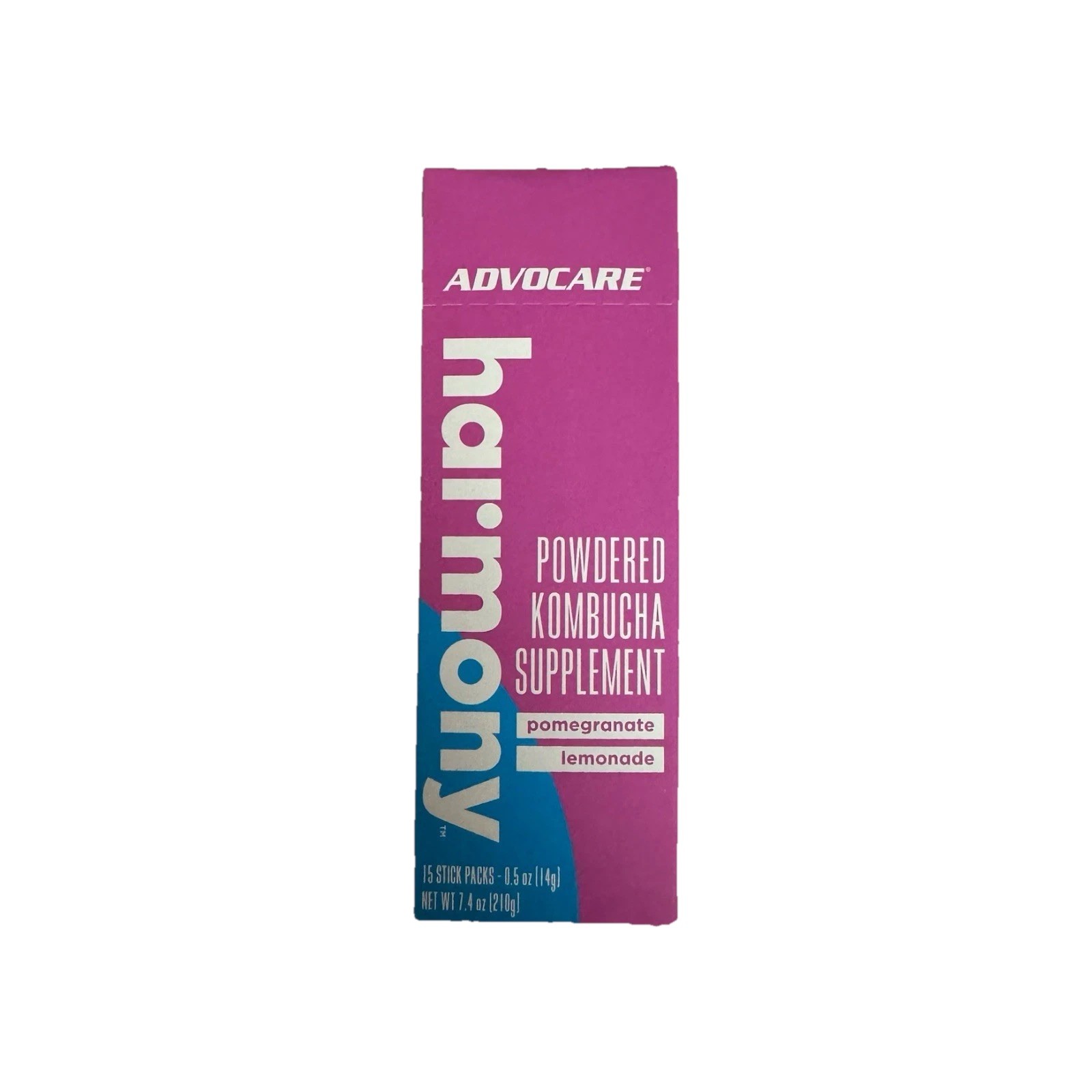 AdvoCare Harmony Kombucha Probiotic Prebiotic 15 Stick Packs Exp 12 2026