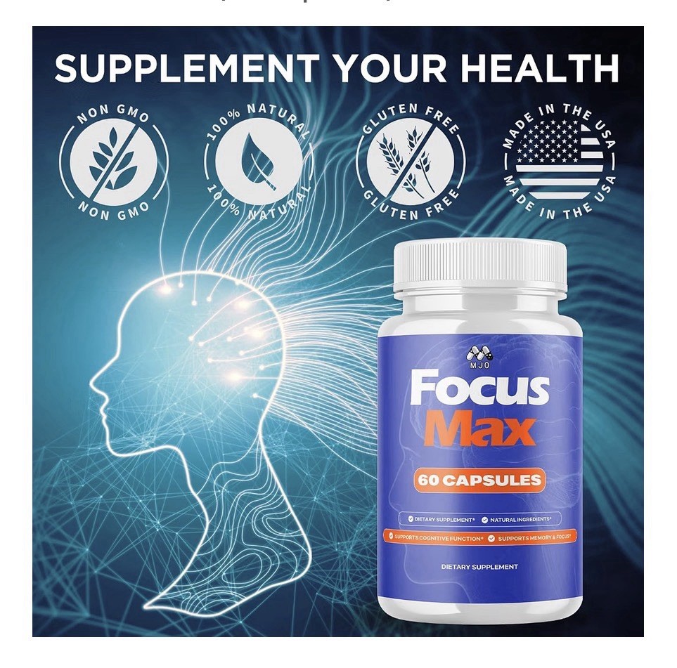 Focus Max Capsules, FocusMax Pills with All Natural Ingredients, Multivitamin
