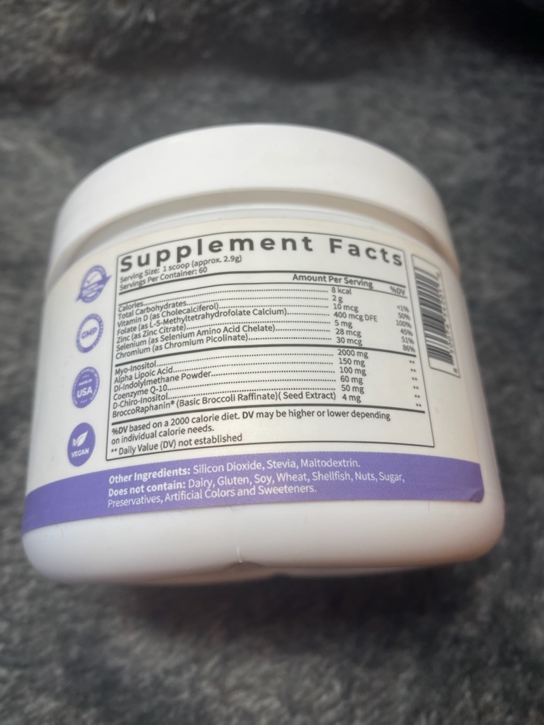 Happy V Ovarian Support Powder 60 Servings Unflavored Exp 09/2027 New Sealed