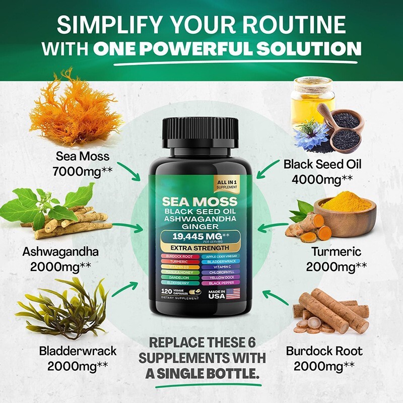 Improved Dynamic Vitality Bundle – Sea Moss Multivitamin & Shilajit Power Combo