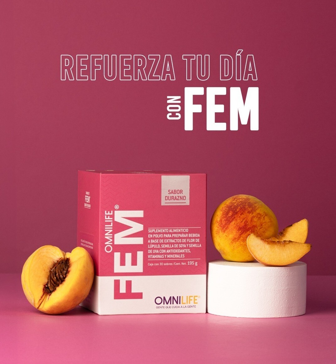 fem omnilife vitaminas para Mujer sistema Hormonal origina oml Fem antioxdantes