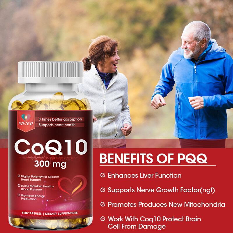 CoQ10 Capsules – Heart Health Support & Cellular Energy Production Formula 120pc