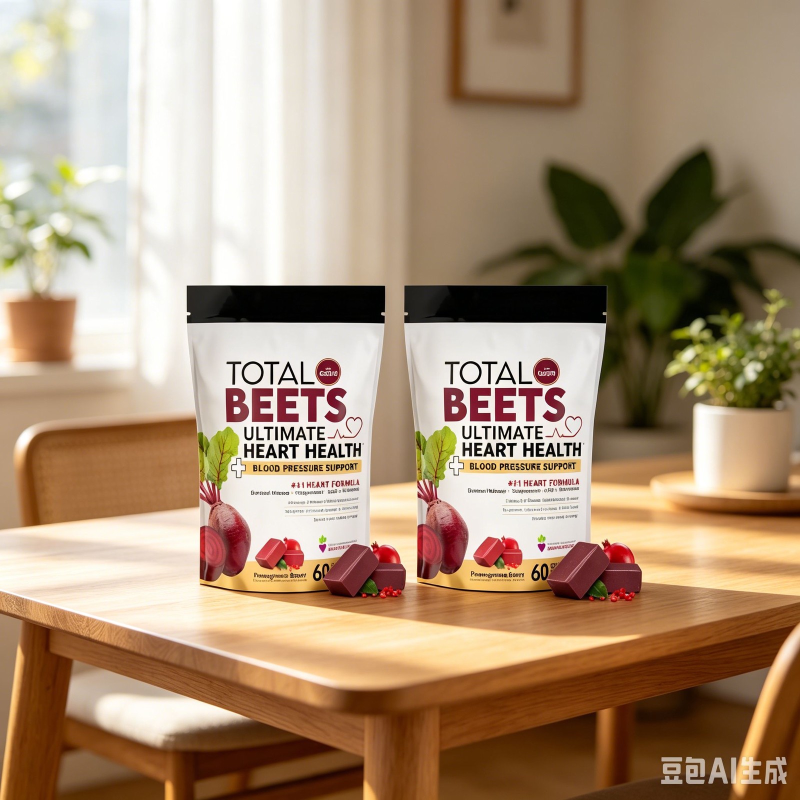 2PCS Force Factor Beets Total Concentrated Soft Beet Root Chews