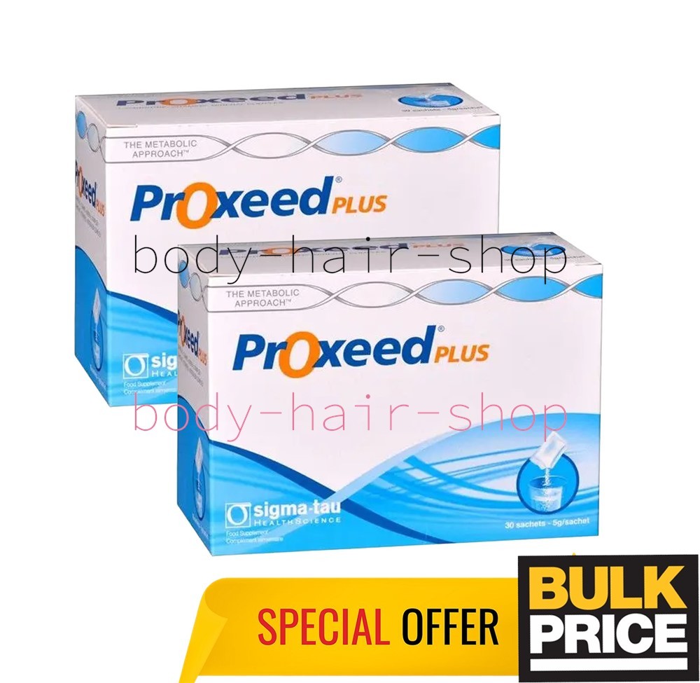 Proxeed Plus Men L-Carnitine CoQ10 Multivitamin Food Supplement 60 Sachet 2-Pack