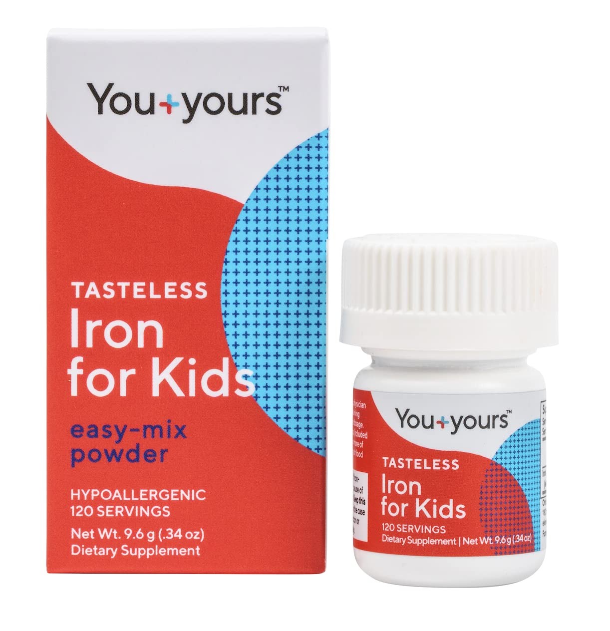 Tasteless Iron for Kids + Toddlers- 4-Month Supply- No Sweeteners, Flavors or…