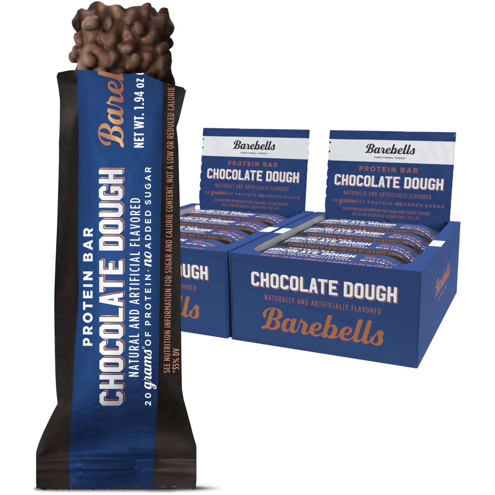 Barebells Protein Bars Brownie Dough 20g Protein 24 Count