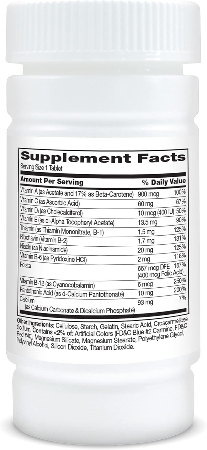 Gluten-Free One Daily Essential Multivitamin – 100 Tablets for Optimal Health
