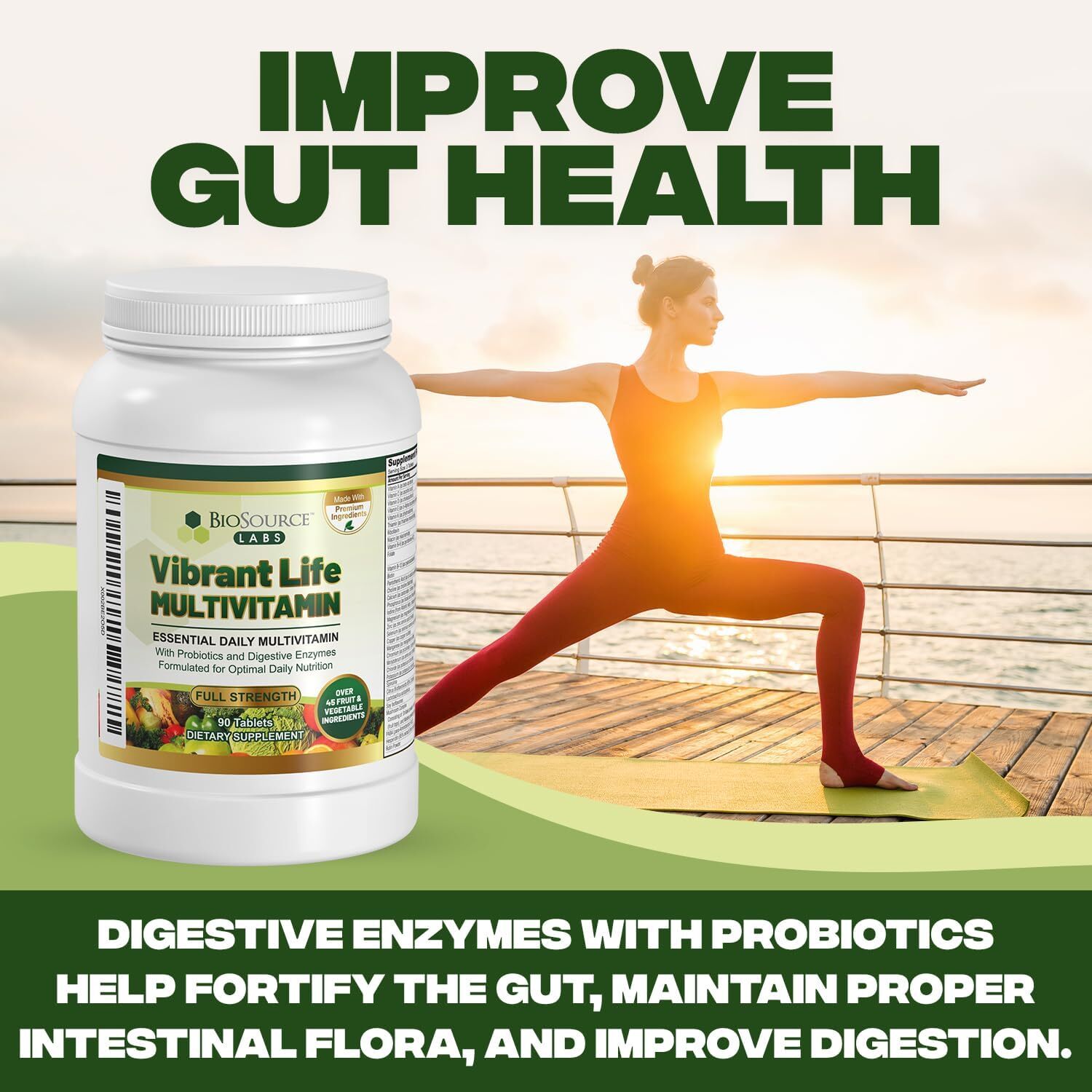 Vibrant Life Multivitamin with Probiotics, Digestive Enzymes & B-Complex