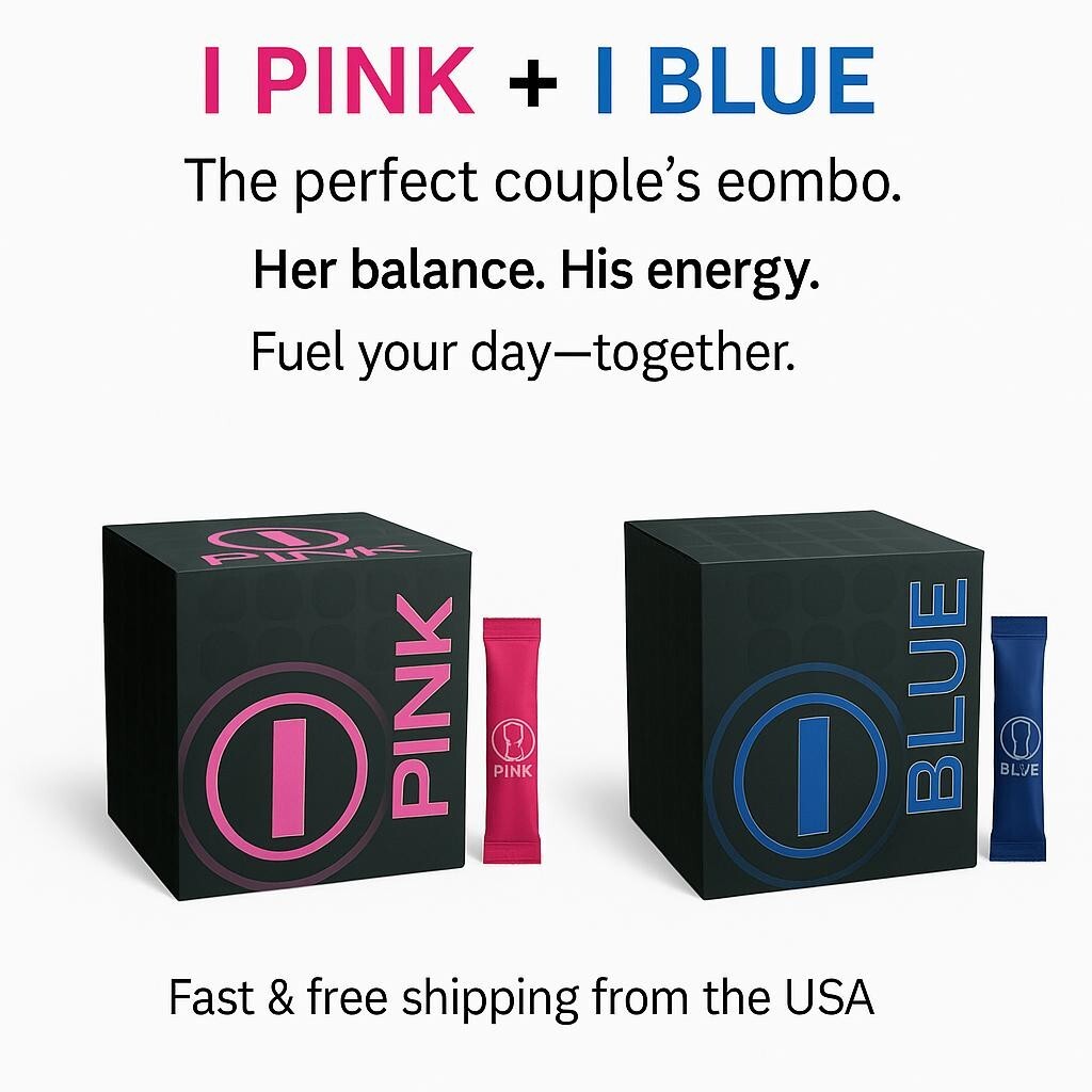 I PINK+ I BLUE Energy Drink Promotes Health, Fitness, Weightloss