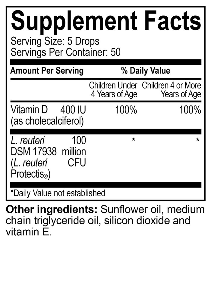 BioGaia Probiotics Drops With Vitamin D for Baby, Infants, Newborn, 10mL, 1 pack