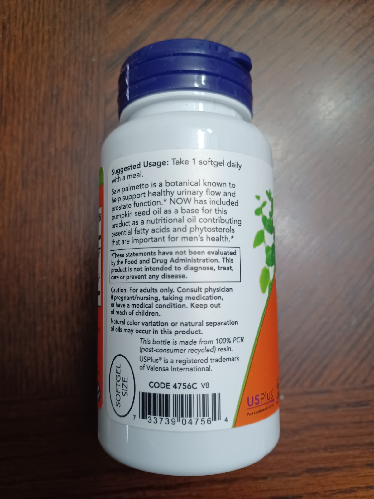 Now Foods Saw Palmetto 90 Sgels 320mg – Exp. 09/2028