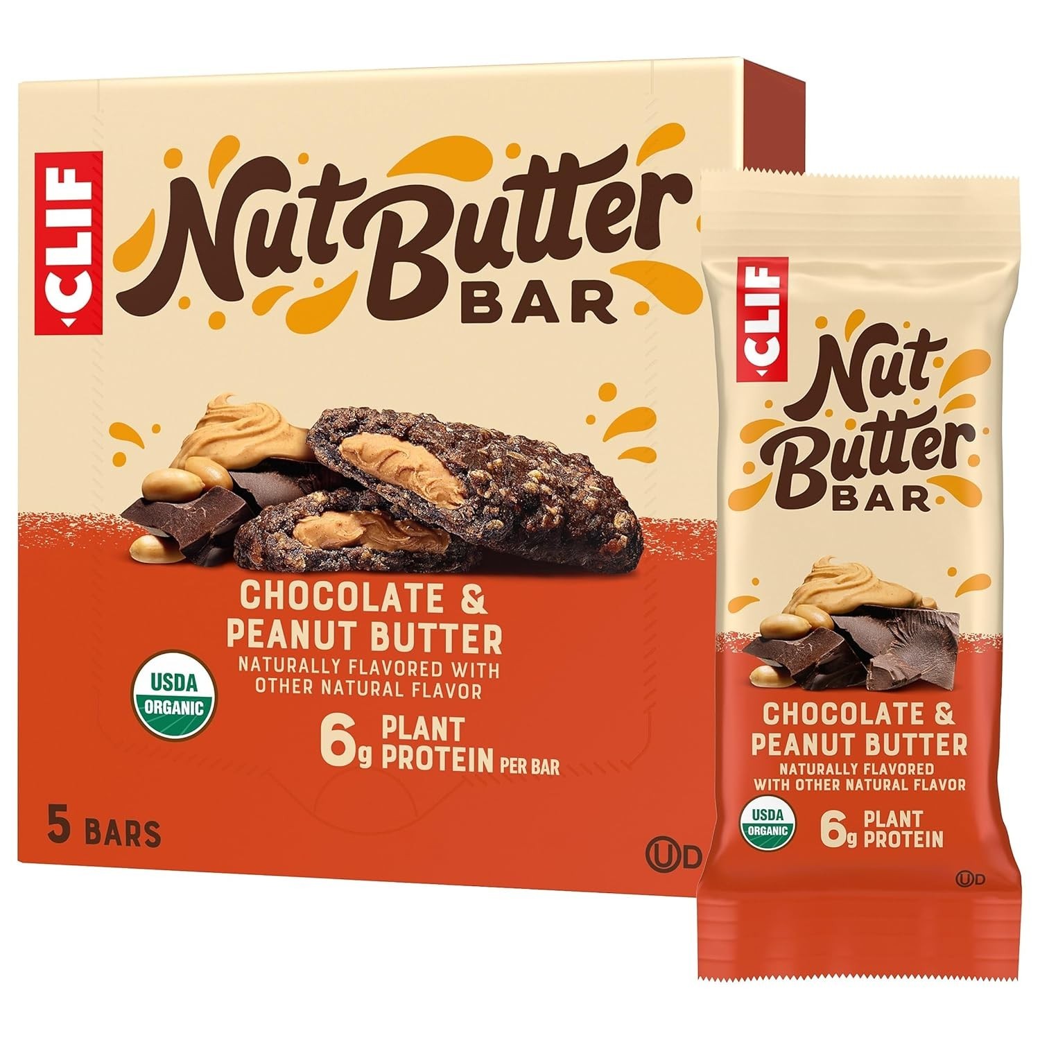 CLIF Nut Butter Bar – Chocolate Peanut Butter – 1.76 oz. (5 Pack)
