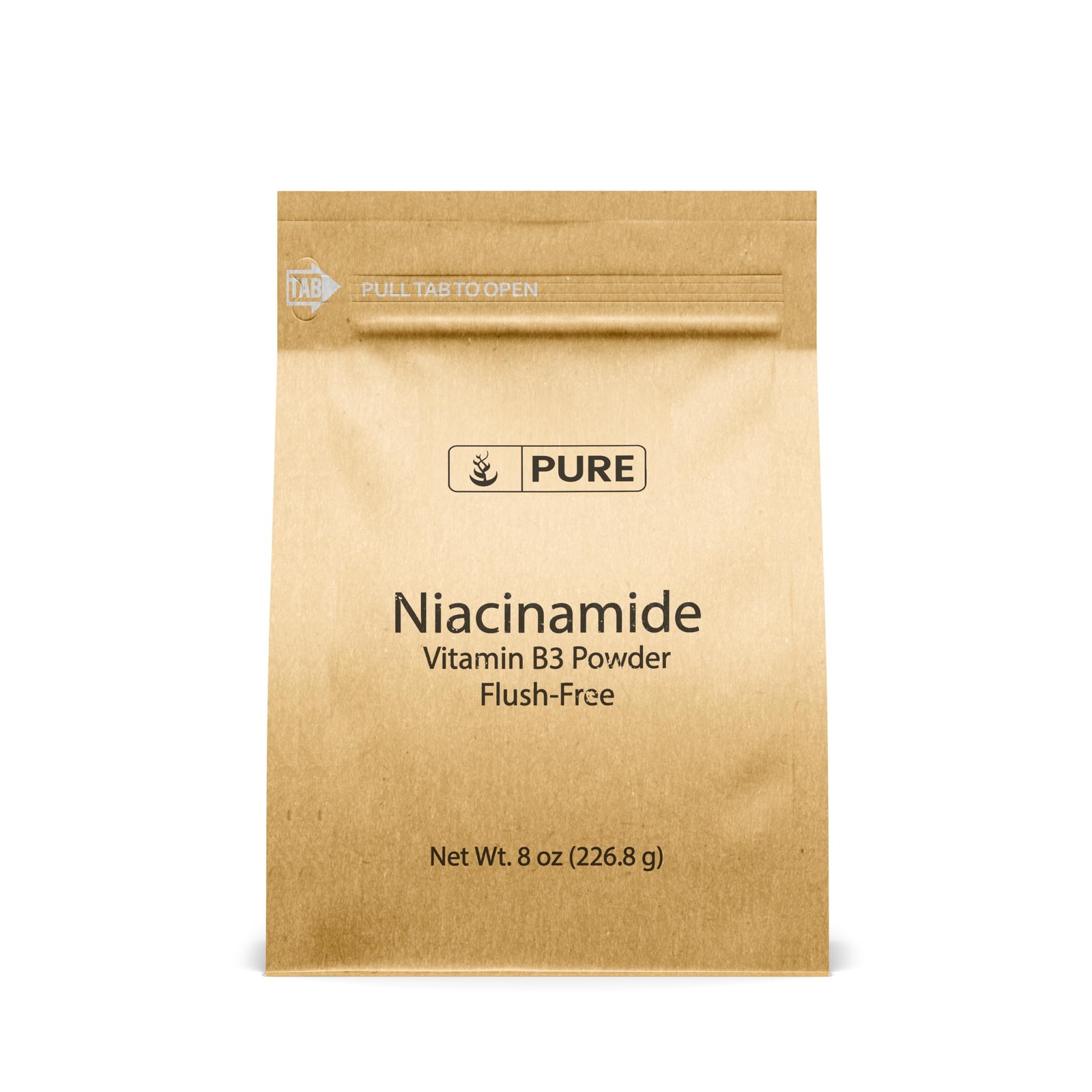 PURE ORIGINAL INGREDIENTS Niacinamide (8oz) Flush-Free 8 Ounce (Pack of 1)