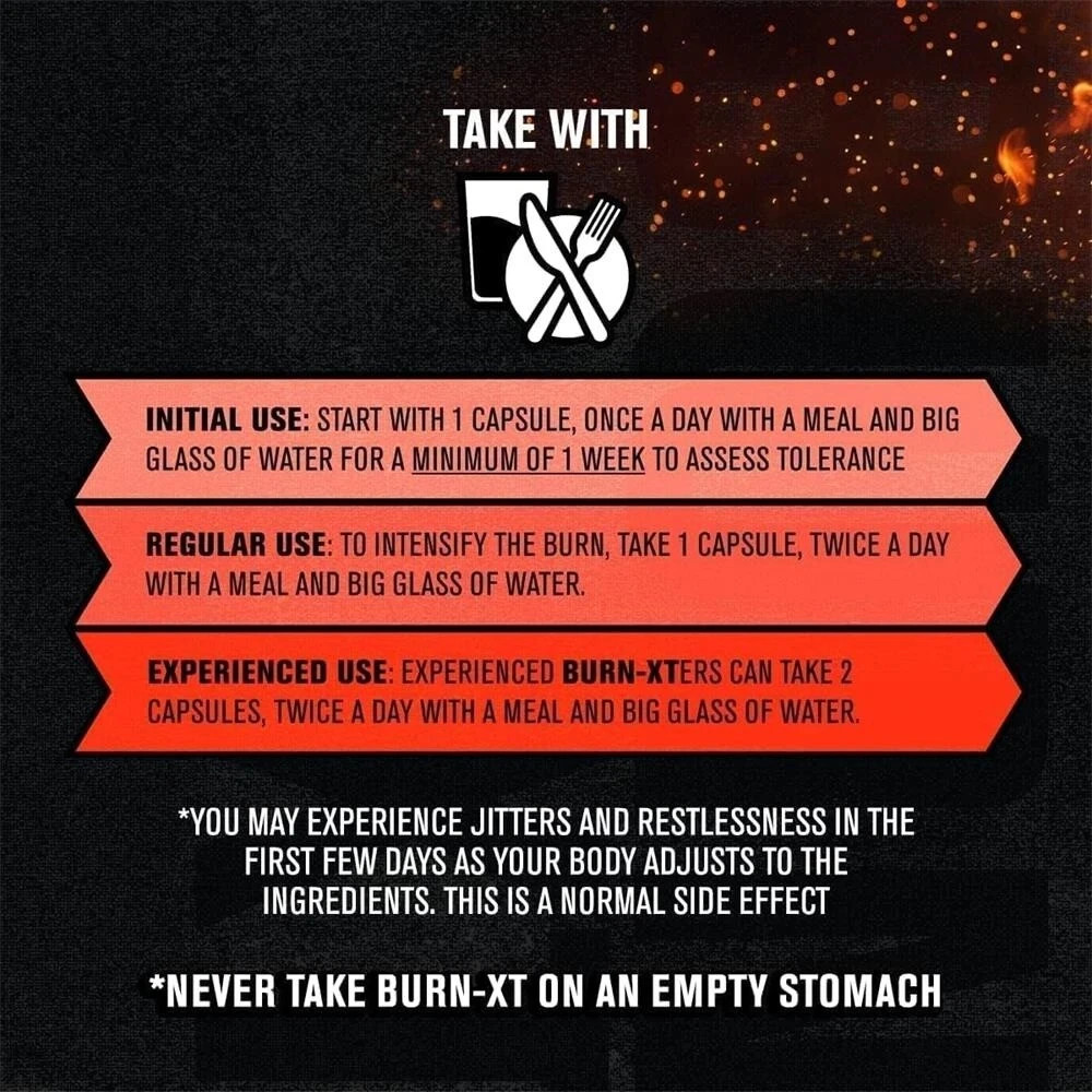 Burn-XT Fat Burner Weight Loss Appetite Suppressant Energy Booster 60 Capsules