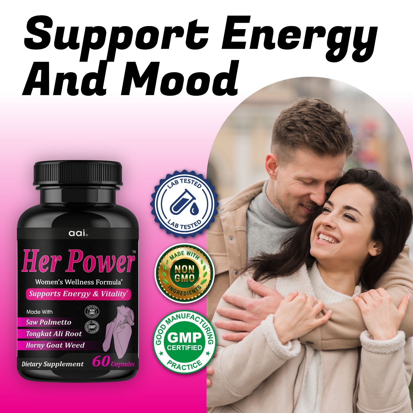 Pure Romance Women Performance Booster Pills, Energy Booster