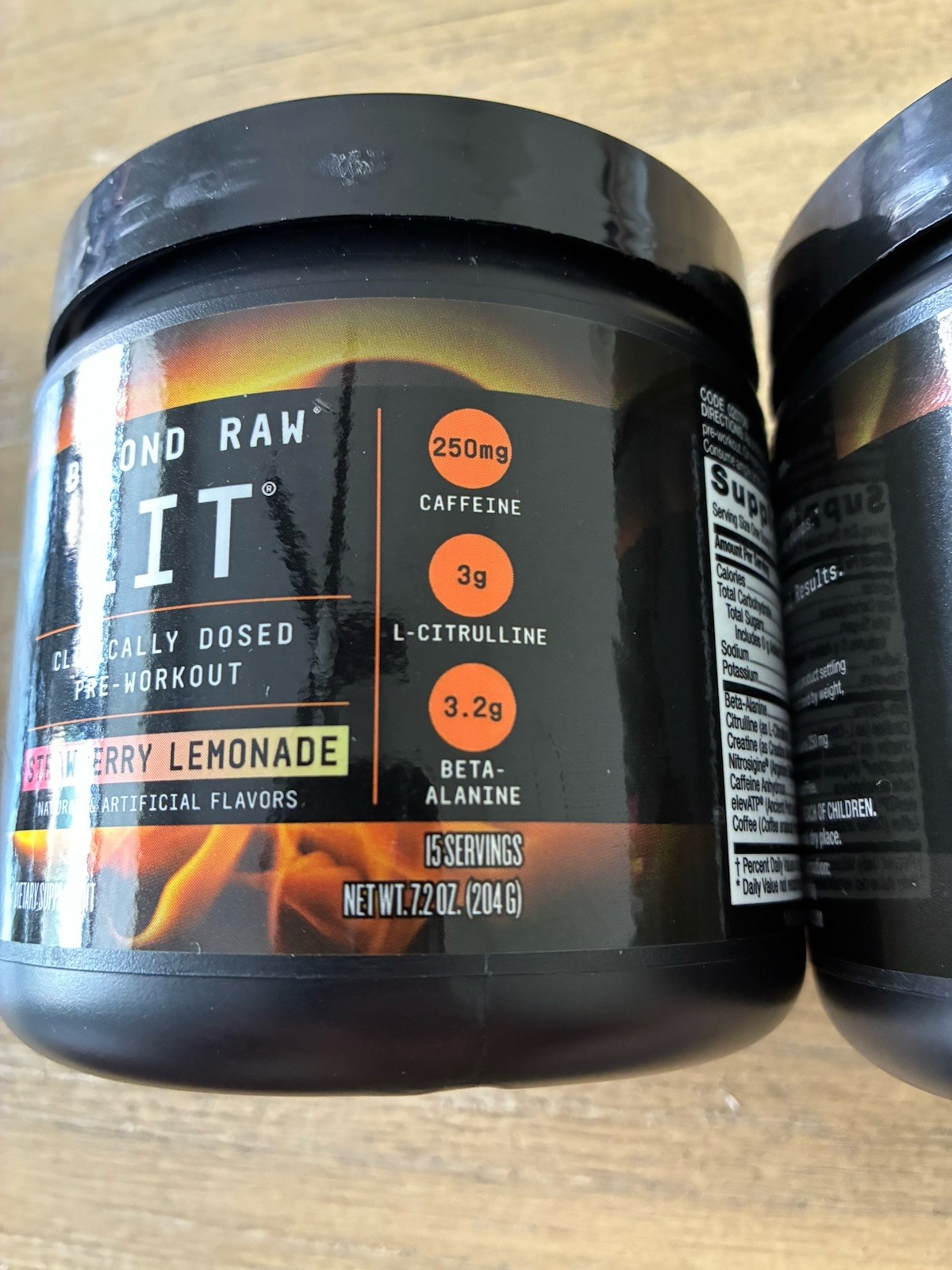 2 Beyond Raw LIT Clinically Dosed Pre-Workout Strawberry Lemonade Exp: 02-2028