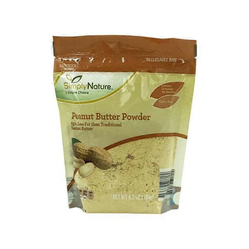 Simply Nature Original or Chocolate Peanut Butter Powder 6.5 oz