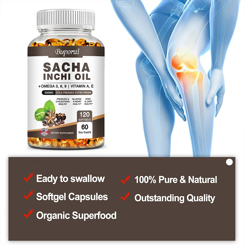 Sacha Inchi Oil 120pcs – Heart and Joint Health, Brain Function, Boosts Immunity